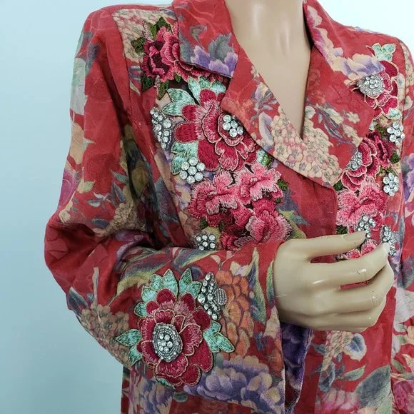 NWT JOHNNY WAS LA VIE FLEUR COAT. - Picture 1 of 17